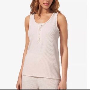 Tommy John Women’s Waffle Lounge Tank Top Cream Size XS‎